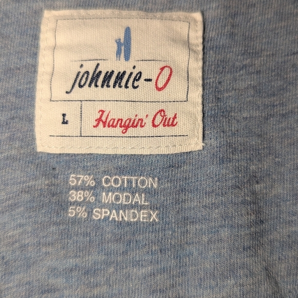 Johnnie-O Men's‎ Large Hanging Out Blue Short Sleeve Polo ShiJohnio-O - Picture 3 of 5